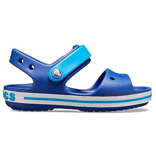 Crocs Crocband Sandalen – Unisex Kindersandalen – Leicht und mit sicherer Passform – Cerulean Blue/Ocean – Größe 19-20 von Crocs