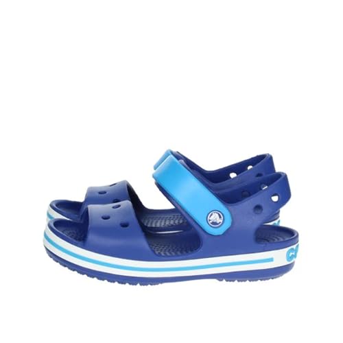 Crocs Crocband Sandalen – Unisex Kindersandalen – Leicht und mit sicherer Passform – Cerulean Blue/Ocean – Größe 22-23 von Crocs