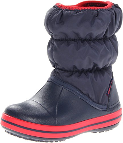 Crocs Winter Puff Boot Kids, Unisex - Kinder Schneestiefel, Blau (Navy/Red), 28/29 EU von Crocs