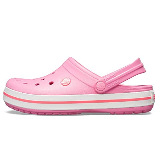 Crocs Unisex Crocband Clog, Pink Lemonade/White, 36/37 EU von Crocs