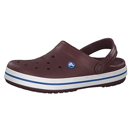 Crocs Unisex Crocband Clog, Burgundy/White, 36/37 EU von Crocs