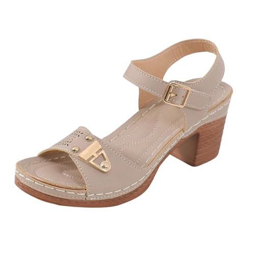 Sandalen Damen mit absatz Sommer Keilsandalen Bequem Boho Slingback Sandaletten Retro Strandschuhe Peep Toe Pantoletten Plateau Blockabsatz Schuhe Elegant Sandalen Damen mit absatz Sommer Keilsandalen Bequem Boho Slingback Sandaletten Retro Strandschuhe Peep Toe Pantoletten Plateau Blockabsatz Schuhe Elegant von dafeyuing