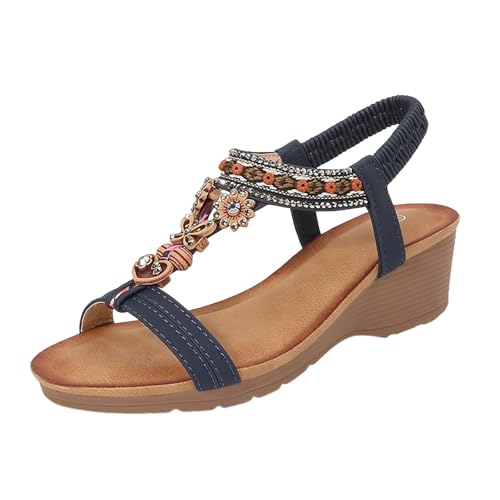 dafeyuing Boho Damen Sandalen Mit Plateau Absatz Bequeme T-Riemen Sandaletten Bohemia Sandals Mit Strass Elegant Keilabsatz Schuhe Strandsandalen Sommerschuhe Mit Weiche FußBett dafeyuing Boho Damen Sandalen Mit Plateau Absatz Bequeme T-Riemen Sandaletten Bohemia Sandals Mit Strass Elegant Keilabsatz Schuhe Strandsandalen Sommerschuhe Mit Weiche FußBett von dafeyuing