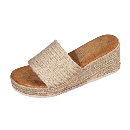 dafeyuing Orthopädische Sandalen Damen Pantoletten Elegant Espadrilles Plateau Wedges Rutschfeste Offen Hausschuhe Platform Bequem keilabsatz Sommer Schuhe Strand Badelatschen dafeyuing Orthopädische Sandalen Damen Pantoletten Elegant Espadrilles Plateau Wedges Rutschfeste Offen Hausschuhe Platform Bequem keilabsatz Sommer Schuhe Strand Badelatschen von dafeyuing