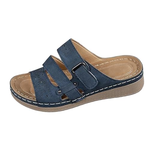 dafeyuing Plateau Sandalen Damen Sommer Keilabsatz Orthopädische Hausschuhe Damen Offene Strandsandalen Elegant Flach Schuhe Frauen Bequeme Sandaletten Orthotic Outdoorsandalen dafeyuing Plateau Sandalen Damen Sommer Keilabsatz Orthopädische Hausschuhe Damen Offene Strandsandalen Elegant Flach Schuhe Frauen Bequeme Sandaletten Orthotic Outdoorsandalen von dafeyuing