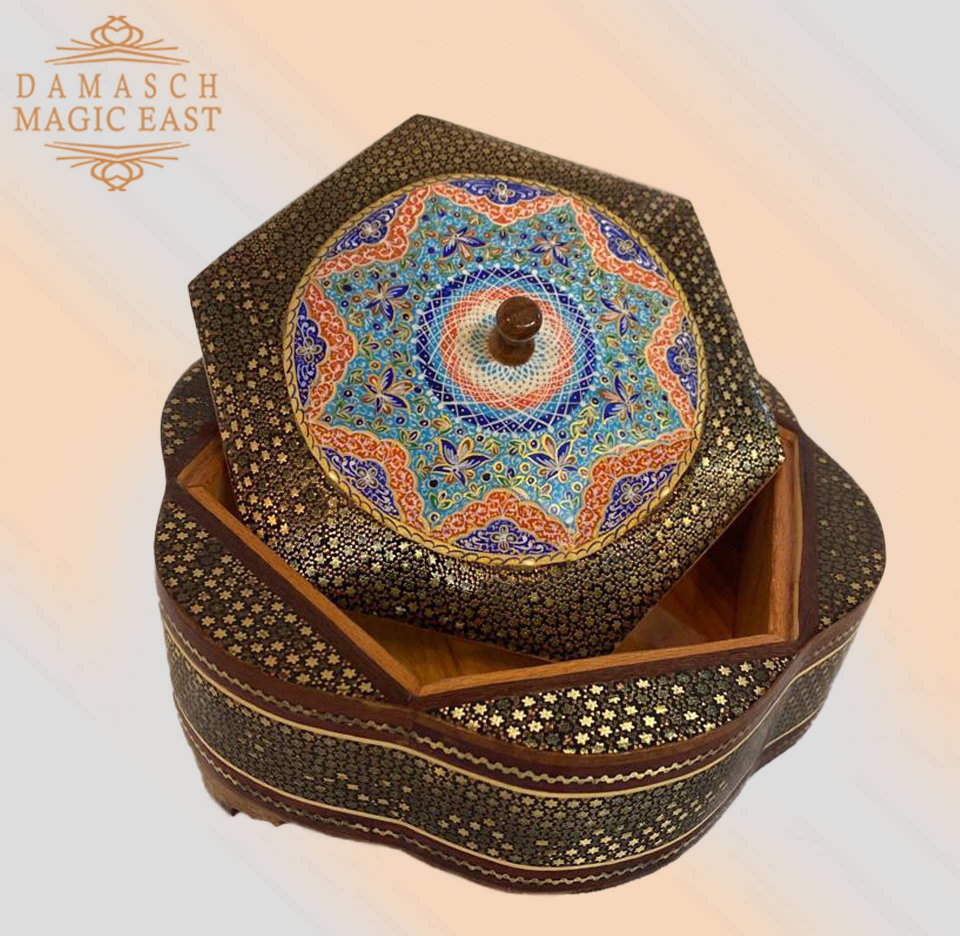 Handmade Box Chocolate Box Eid Gift Mosaic Inlay With Copper/Christmas Gift/ Birthday Handmade Box Chocolate Box Eid Gift Mosaic Inlay With Copper/Christmas Gift/ Birthday von damaschmagiceast