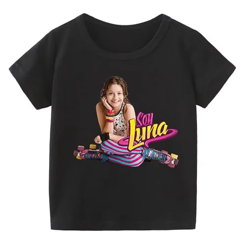 Cartoon Soy Luna Children's T-Shirt Funny Pink T-Shirts Baby Gilrs Summer Children for Kids Tops Clothes Black XXL Cartoon Soy Luna Children's T-Shirt Funny Pink T-Shirts Baby Gilrs Summer Children for Kids Tops Clothes Black XXL von ddAWESDXZ
