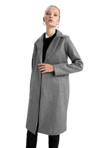 DeFacto Regenjacke für Damen WinterMantel für Damen Grey,XS von DeFacto