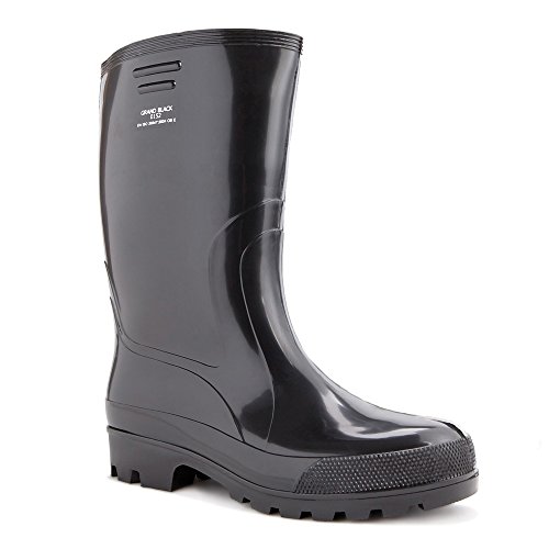 DEMAR Herren Gummistiefel Regenstiefel GRAND BLACK (44) von demar.