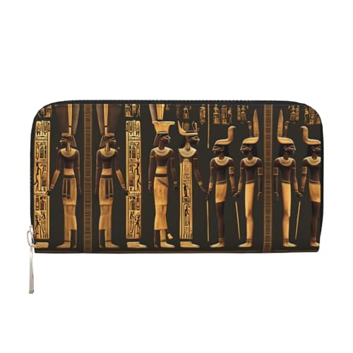 dkkuvt Alte ägyptische Hieroglyphe Druck Mode Funktions Leder Geldbörse für Frauen Casual Clutch Geldbörse Reise Geldbörse, Schwarz, Einheitsgröße, Kunst dkkuvt Alte ägyptische Hieroglyphe Druck Mode Funktions Leder Geldbörse für Frauen Casual Clutch Geldbörse Reise Geldbörse, Schwarz, Einheitsgröße, Kunst von dkkuvt