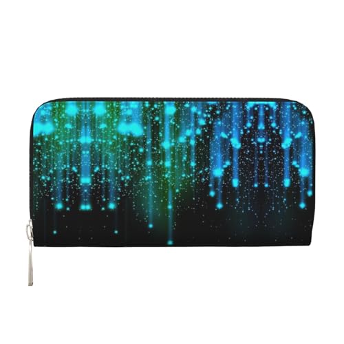dkkuvt Modische funktionelle Ledergeldbörse mit Sternen-Druck, für Damen, lässig, Clutch, Reisebrieftasche, Schwarz, Einheitsgröße, Kunst dkkuvt Modische funktionelle Ledergeldbörse mit Sternen-Druck, für Damen, lässig, Clutch, Reisebrieftasche, Schwarz, Einheitsgröße, Kunst von dkkuvt