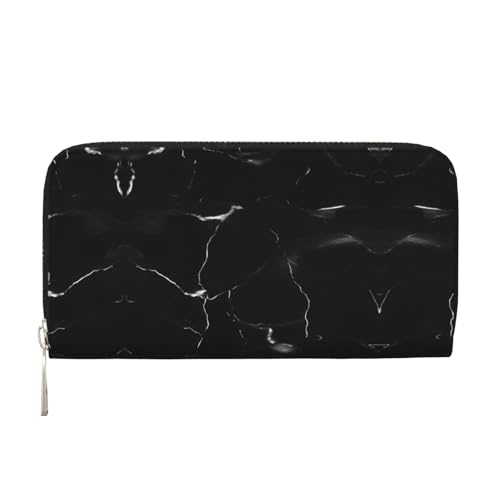 dkkuvt Schwarze Geldbörse mit Marmor-Druck, modisch, funktional, Leder, für Damen, lässig, Clutch, Reisebrieftasche, Schwarz, Einheitsgröße, Kunst dkkuvt Schwarze Geldbörse mit Marmor-Druck, modisch, funktional, Leder, für Damen, lässig, Clutch, Reisebrieftasche, Schwarz, Einheitsgröße, Kunst von dkkuvt