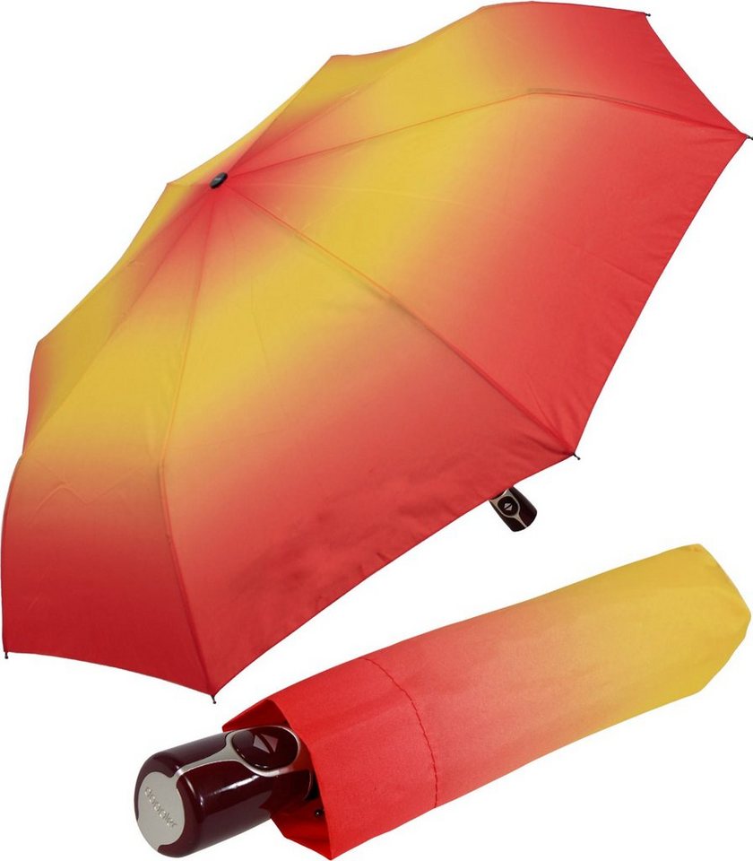 doppler® Taschenregenschirm Damen Auf-Zu-Automatik Magic Fiber - New York, elegant, stabil und praktisch von doppler®