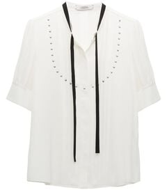 Damen Seidenbluse PLEATED BEAUTY BLOUSE Kurzarm von dorothee schumacher