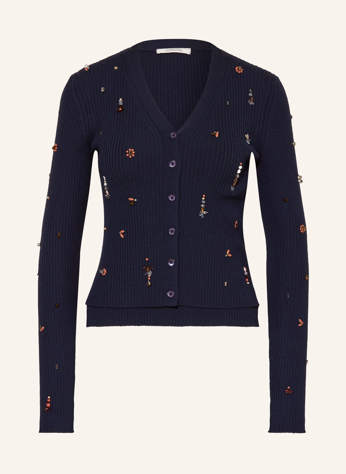 Dorothee Schumacher Set Embellished Merino Twinset: Strickjacke Und Top blau von dorothee schumacher