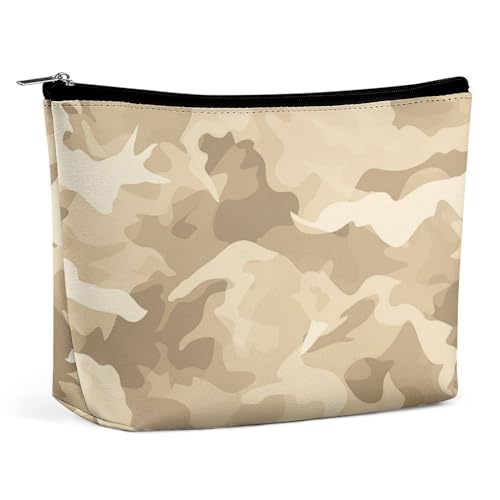 Make-up-Tasche, personalisierte Kosmetiktasche für Damen, Camouflage-Design, 7.3cm L x 15cm W x 5.9cm H, Kulturbeutel von ducanll