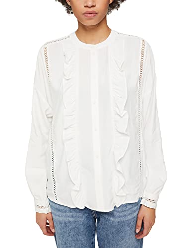 edc by Esprit Damen 111CC1F301 T-Shirt, 110/OFF WHITE, S von ESPRIT