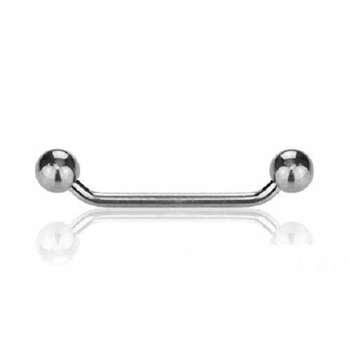 eeddoo Dermal Anchor Surface Barbell 45° Silber Titan Stärke: 1,6 mm Länge: 2,5 m/L= 14 mm 5 mm von eeddoo