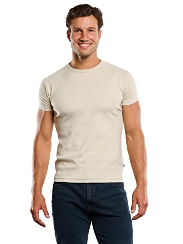 engbers Herren Herren Basic-Shirt My Favorite, 34359, 34359, Braunbeige in Größe 3XL von engbers