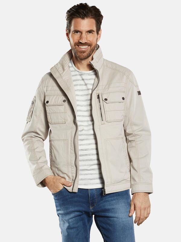 engbers Herren Baumwoll-Jacke regular weiß uni von engbers