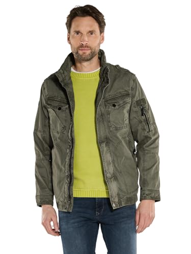 engbers Herren Herren Baumwoll-Jacke regular, 36176, 36176, Oliv in Größe 60 von engbers