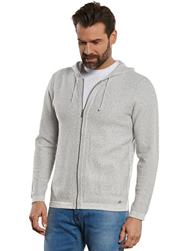 engbers Herren Herren Cardigan mit Galonstreifen, 32740, 32740, Silbergrau in Größe 4XL von engbers