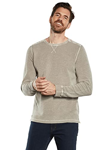 engbers Herren Herren Langarm-Shirt strukturiert, 34515, 34515, Braunbeige in Größe 3XL von engbers