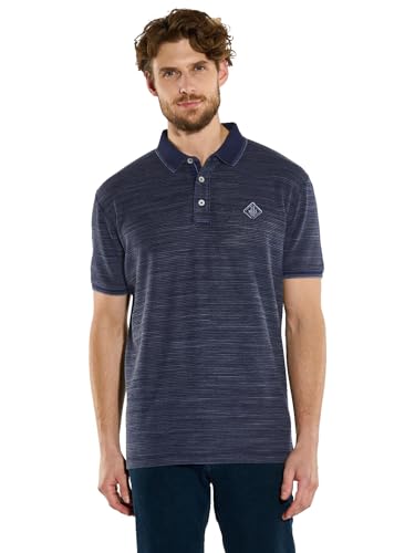 engbers Herren Herren Polo-Shirt Gemustert, 36187, 36187, Saphirblau in Größe XL von engbers