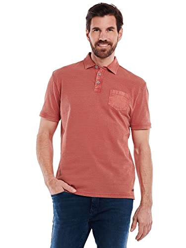 engbers Herren Herren Polo-Shirt gestreift, 35058, 35058, Signalrot in Größe 3XL von engbers