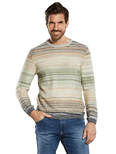 engbers Herren Herren Pullover gestreift, 34289, 34289, Braunbeige in Größe M von engbers