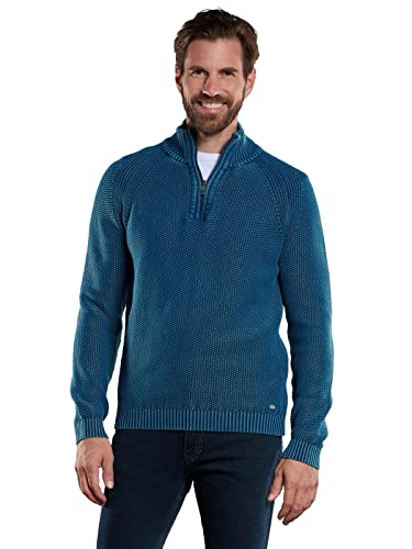 engbers Herren Herren Pullover mit Troyerkragen, 34140, 34140, Petrolblau in Größe XL von engbers