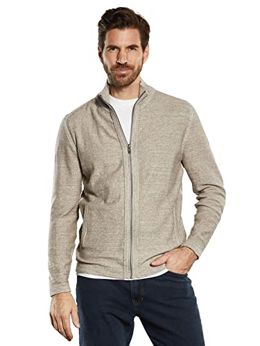 engbers Herren Herren Strickjacke strukturiert, 34288, 34288, Braunbeige in Größe XXL von engbers