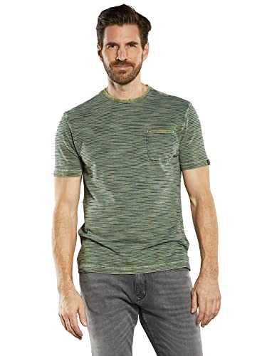 engbers Herren Herren T-Shirt gestreift, 34518, 34518, Blassgrün in Größe 4XL von engbers