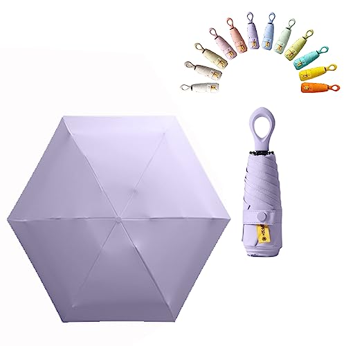 erised's bifrost Mini Faltender Regenschirm Freien UV Schutz,kreativer Ringgriff,Sonnenschutz Klein für Koffer Taschenschirm,Beschichtung Gegen Feuchtigkeitsschäden für Damen und Kinder Reise erised's bifrost Mini Faltender Regenschirm Freien UV Schutz,kreativer Ringgriff,Sonnenschutz Klein für Koffer Taschenschirm,Beschichtung Gegen Feuchtigkeitsschäden für Damen und Kinder Reise von erised's bifrost