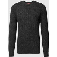 Esprit Collection Strickpullover mit gerippten Abschlüssen in Black, Größe XXL von esprit collection