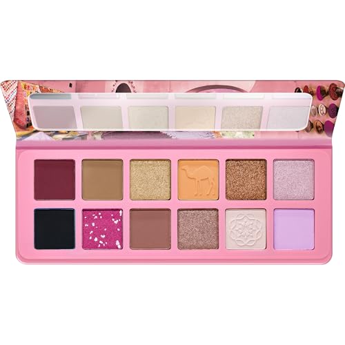 essence welcome to MARRAKESH eyeshadow palette, Lidschatten, mehrfarbig, 12 Farben, farbintensiv, metallisch, matt, vegan, Mikroplastik Partikel frei, Nanopartikel frei (13,2g) von essence cosmetics