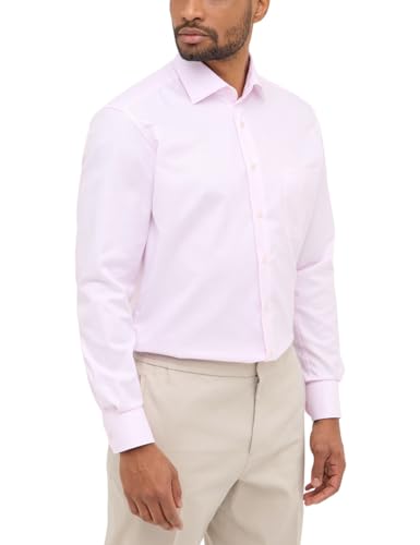 ETERNA Modern Fit Hemd Langarm New Kent Kragen Streifen rosa Größe 41 von ETERNA