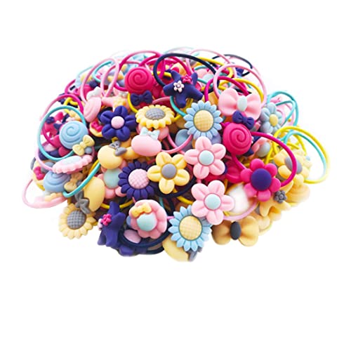 64 Baby Girls Hair Accessoires Stirnband elastisches Gummiband Baby und kleine Mädchen Haarklammern Kinder Stirnband Kopfbedeckung von eurNhrN