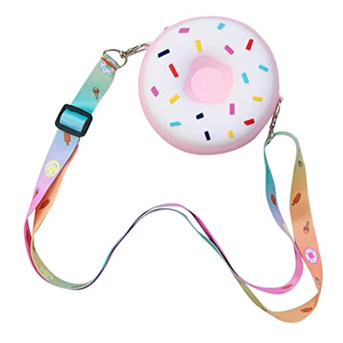 Girls Crossbody Tasche Cartoon Silicone Donut Handtasche süße Kinderumbeltasche für Geschenk Pink Tasche von eurNhrN