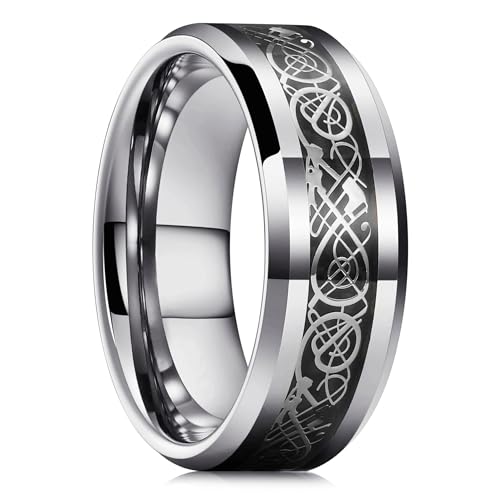 exdas Ring Ringe Damen Bijouterie Herren 8 Mm Herrenringe Ringe Für Männer Frauen Ehering 9 Style11 von exdas