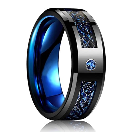 exdas Ring Ringe Damen Bijouterie Herren 8Mm Ringe Für Männer Frauen Inlay Gelbe Muschel Poliert Männer Ringe Hochzeit Party 6 Style23 von exdas