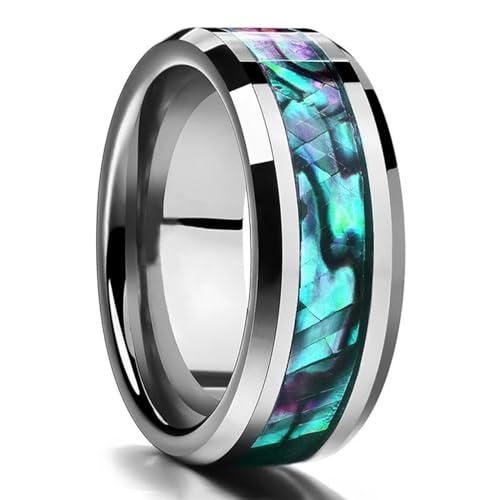 exdas Ring Ringe Damen Bijouterie Herren Mode 8Mm Ringe Für Männer Kuppel Verlobungsring Männer Ehering 8 Style11 von exdas