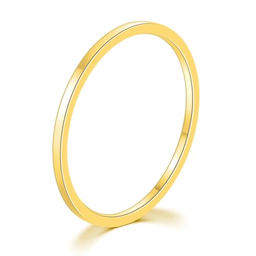 exdas Ring Ringe Damen Bijouterie Herren Mode Einfache Mattierte 2 Mm Breite Zierliche Ringe Für Frauen Rose Weiße Fingerringe 6 R829 von exdas