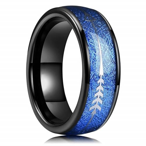 exdas Ring Ringe Damen Bijouterie Herren Mode Männer Abalone Shell Ringe Inlay Blau Opal Ringe Für Männer Frauen Hochzeit Band Geschenke 12 Style18 von exdas