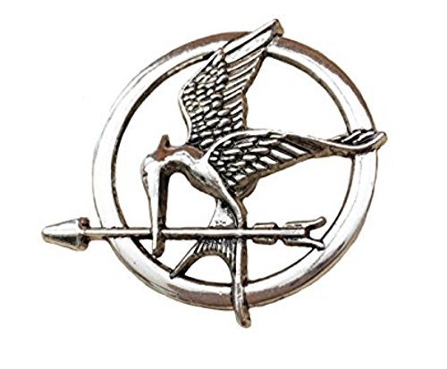 Hunger Games Mockin Mockingjay Katniss Silver Pin Brooch Movie Inspired Badge Catching Fire Cosplay Fancy Dress Jewelry von fashionjewellery4u