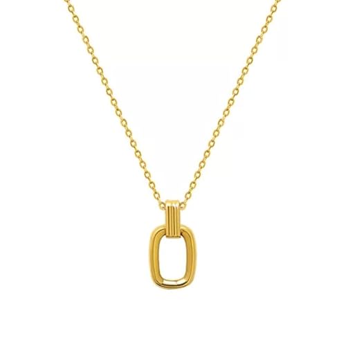 fdsmall Initial Halskette 14K Gold überzogene Mode Personalisierte Einstellbare O Anhänger Choker Kette Halskette Schmuck für Frauen und Mädchen von fdsmall