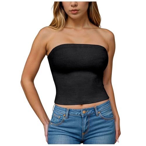 ffkoisE Prime Angebote Tube Top Damen Schulterfrei Ärmellos Tank Top Double Lined Tops Y2K Slim Fit Crop Top Sommertops Elegant Doppelt Gefüttert Oberteile Frauen für Tanzen Festival ffkoisE Prime Angebote Tube Top Damen Schulterfrei Ärmellos Tank Top Double Lined Tops Y2K Slim Fit Crop Top Sommertops Elegant Doppelt Gefüttert Oberteile Frauen für Tanzen Festival von ffkoisE