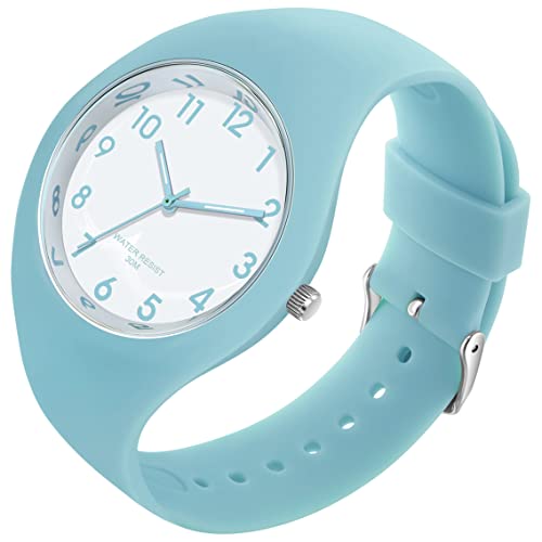 Uhr Damen Armbanduhr Jelly Süßigkeiten Farbe Buntfarbig Frauen Uhren Analog Quarz Damenuhr mit Silikonarmband Wasserdicht Sportuhr für Mädchen Kinderuhr Junge Uhren Kids Watch von findtime