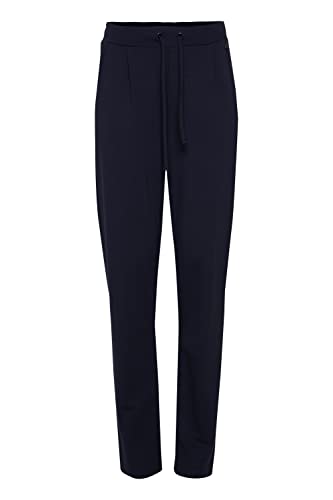 fransa FRZASTRETCH Damen Stoffhose Chinohose Sweatpants Relaxhose mit Stretch und Kordeln Eingrifftaschen Regular Fit, Größe:S, Farbe:(NOOS) Dark Peacoat (60468) von fransa