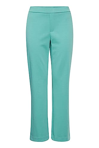 fransa 20611825 Damen Hose Stoffhose Pant Wide Leg Regular Fit Regular Waist, Größe:34, Farbe:Bristol Blue (174818) von fransa